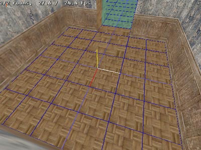 grid on floor